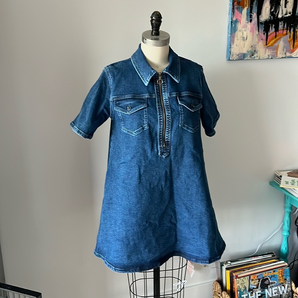 Pilcro Westley Denim Swing Dress